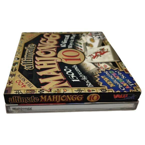 Vintage Sealed PC-CD ROM Software Games Ultimate Mahjongg 10 + SNAP! Mahjongg - Picture 6 of 8